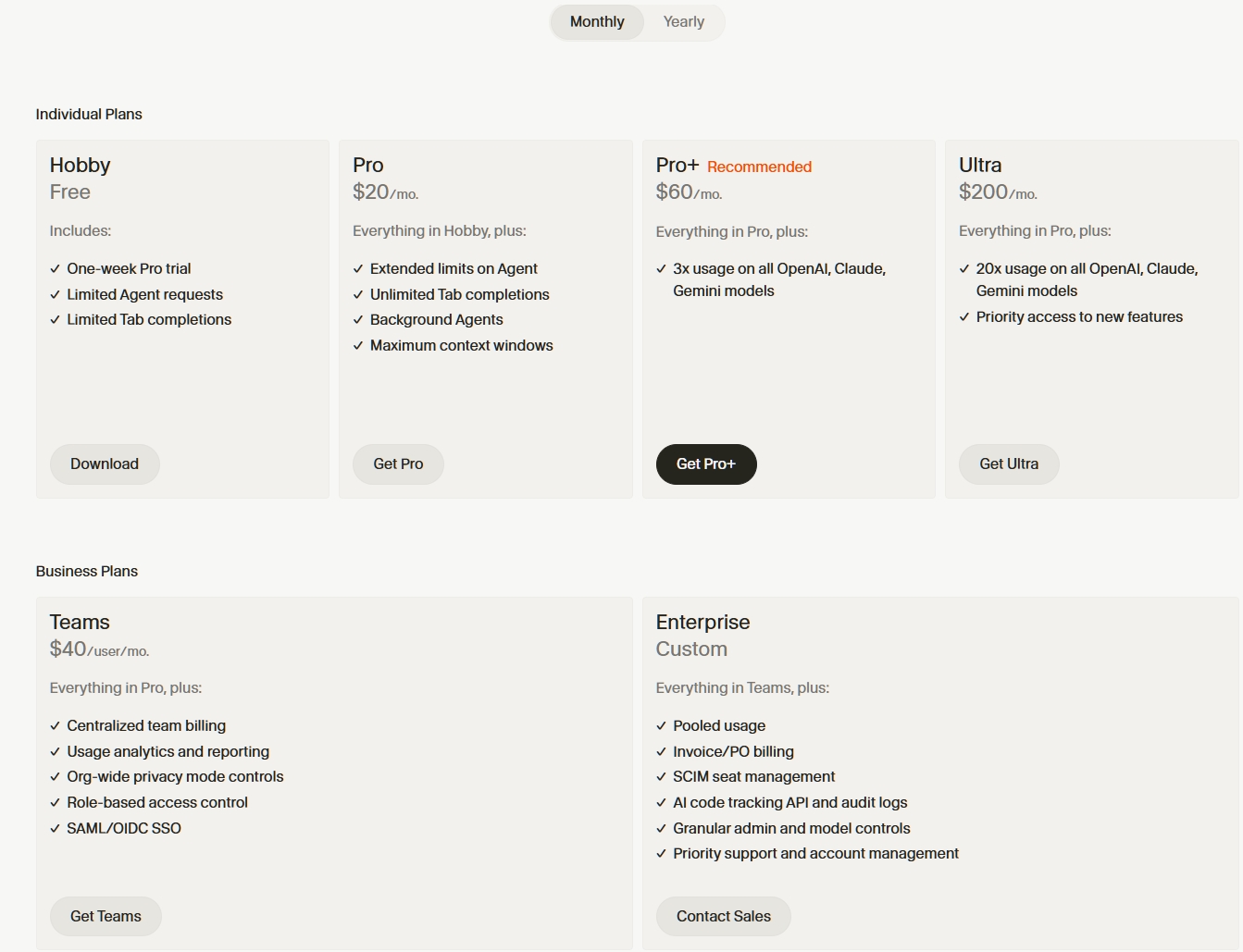 Cursor vs GitHub Copilot pricing comparison
